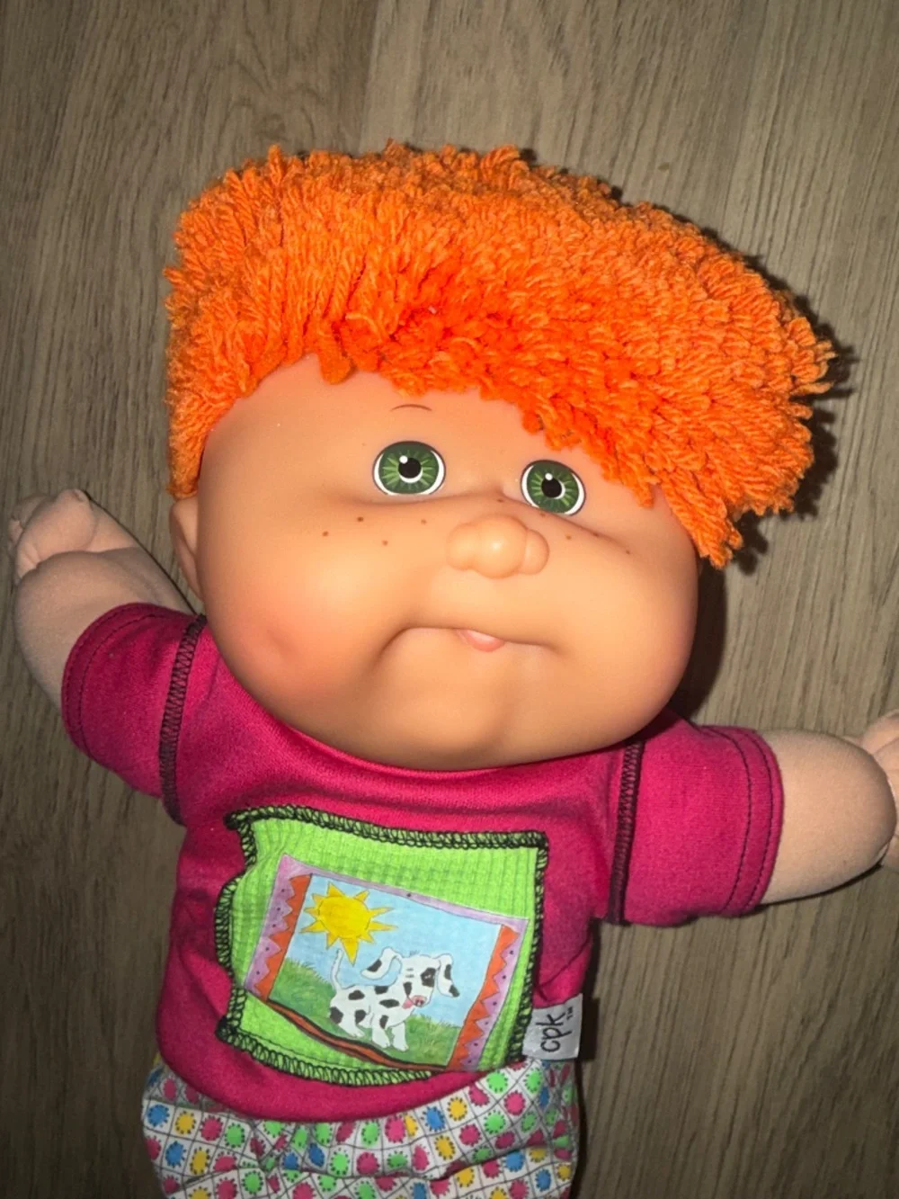 Vintage 90s Cabbage Patch‎ Kids Doll Orange Hair Soft Body Collectible Nostalgia